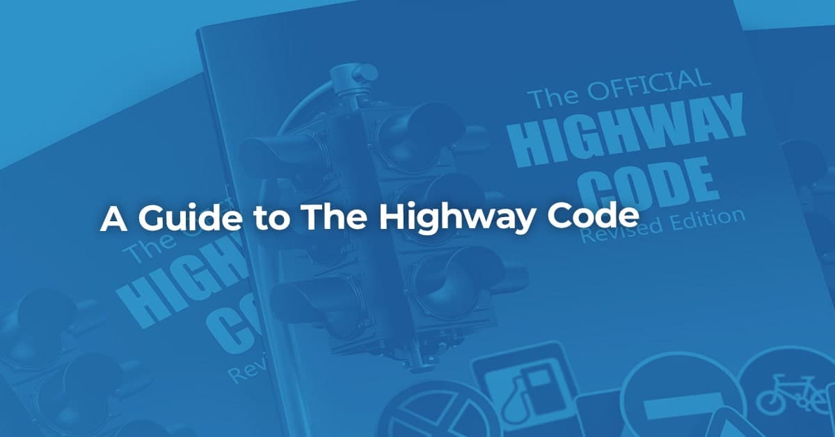 The article title over copies of The Highway Code, in a blue overlay.