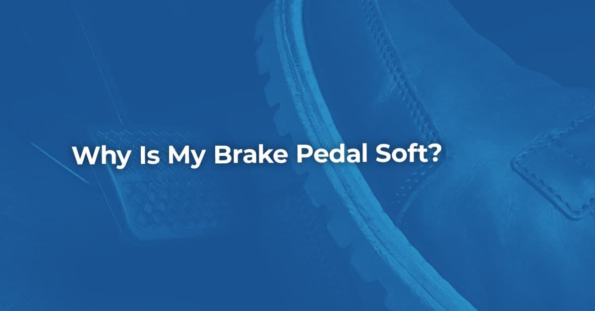 The article title over the driver's foot pressing on the brake pedal of the car, in a blue overlay.