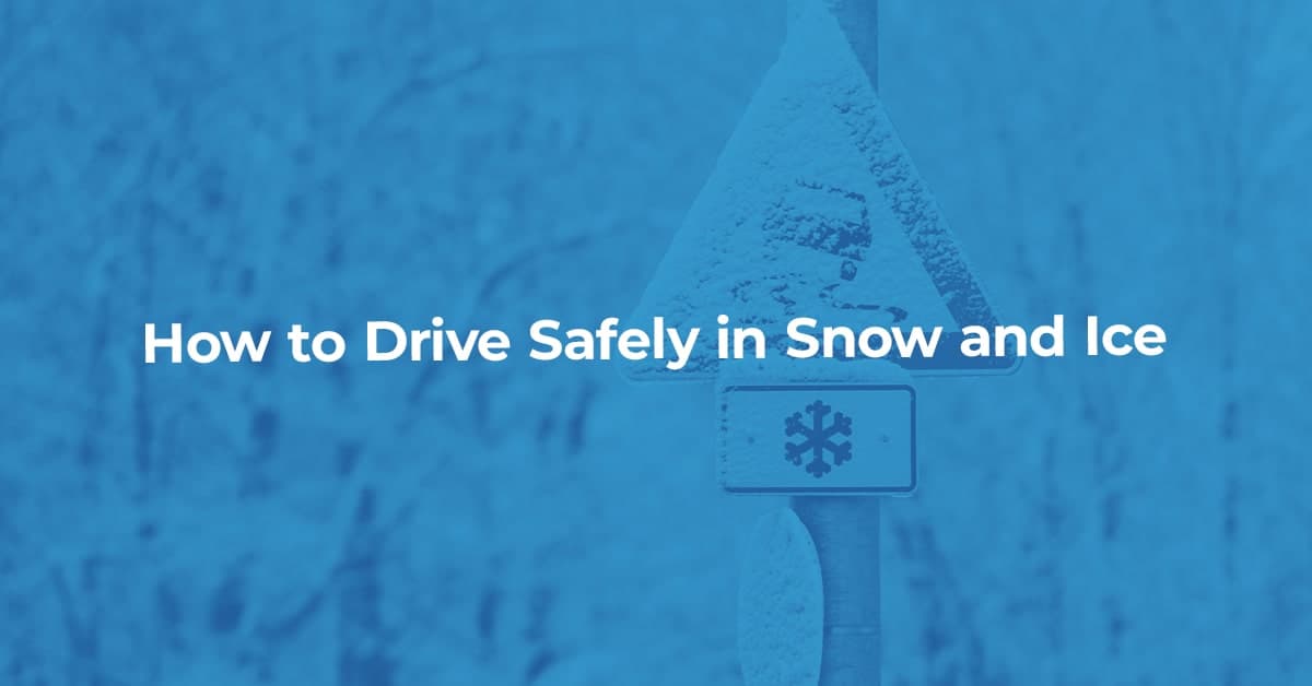 The article title over a snow covered road sign, with snowy trees behind it.