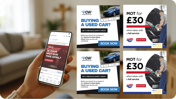 Phone with different adverts