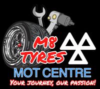 M8 Tyres & Mot Centre Logo